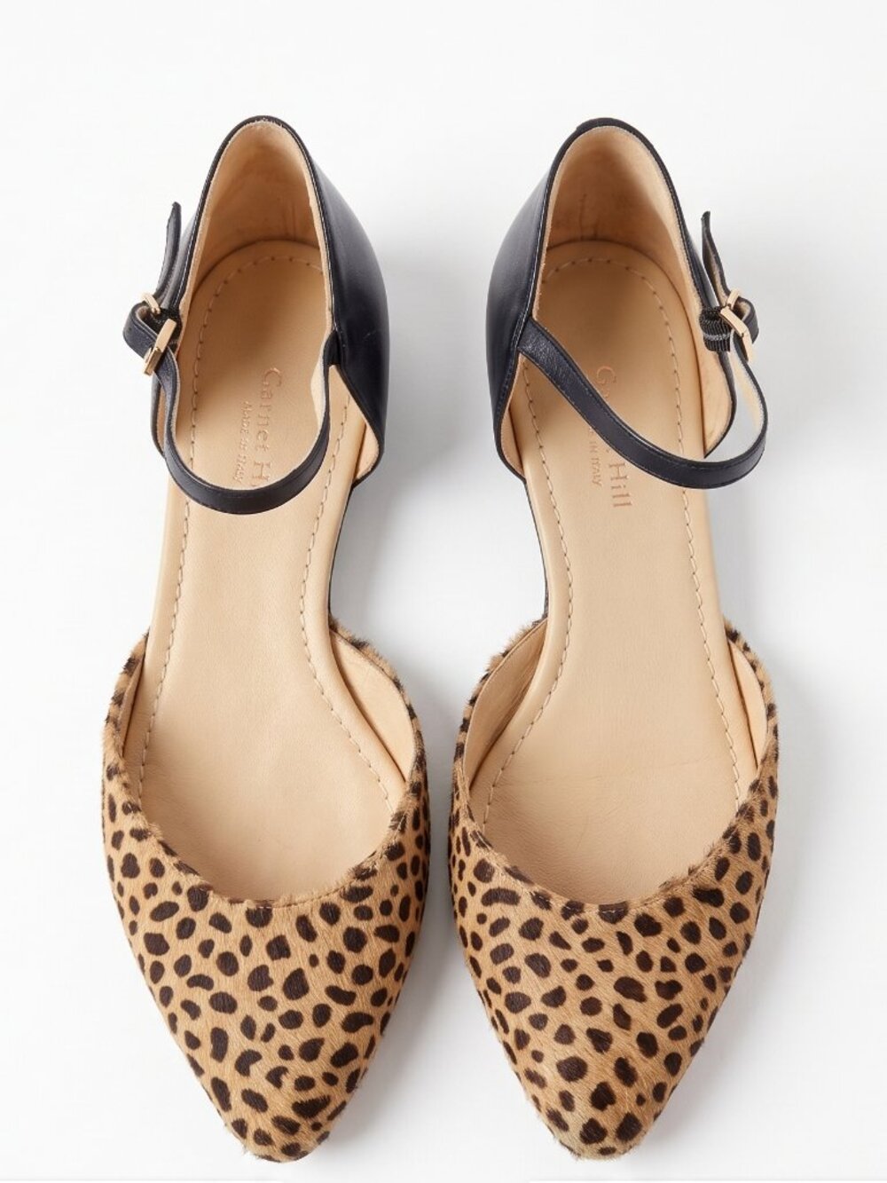 Leopard and Black flats size 8.5